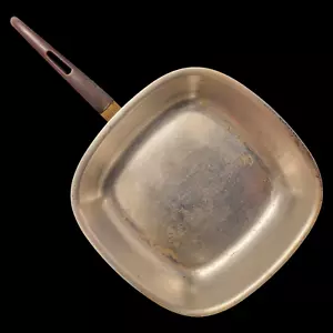 Vintage Bridgeport Brass Copperware Stainlesss Steel Square Sauce Pan - Picture 1 of 13