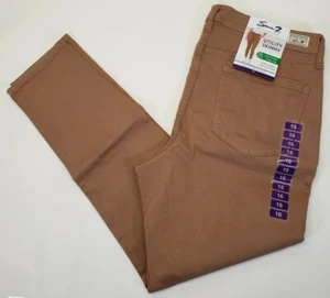 Women's Seven 7 Jeans Utility Ankle Skinny Twill Stretch Pants Brown Tan Size 16 - Picture 1 of 8