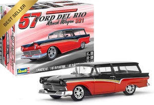 1:25 Scale '57 Ford Del Rio Ranch Wagon 2N1 Model Kit 197PCS Skill Level 5 - Picture 1 of 12