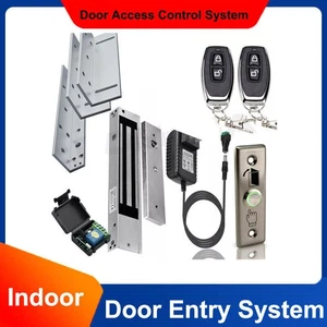 Access Control System, door entry Electric Magnetic Lock 600LB + l z bracket Kit - Picture 1 of 9