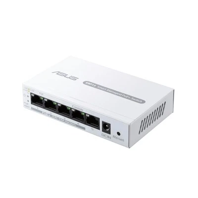 ASUS ExpertWiFi EBP15 Network Switch 4 PoE Ports VLAN QoS Multimedia Optimiza... - Image 1 of 4
