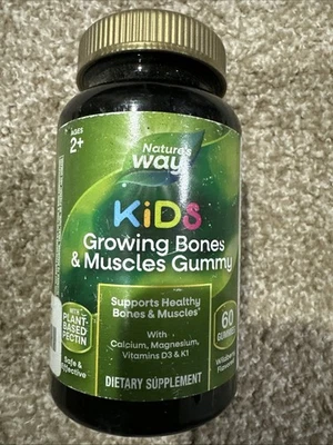 Gomitas Nature's Way Kids Creciendo Huesos y Músculos, Apoya Saludable y...  Foto 1 de 4