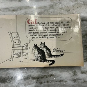 B. KLIBAN VINTAGE "CAT" PAPERBACK Book FIRST PRINTING 1975 Workman Publishing - Bild 1 von 4