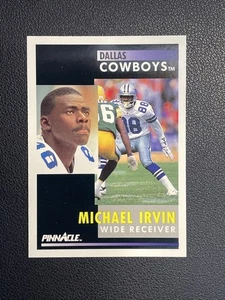 1991 Pinnacle - Dallas Cowboys Michael Irvin #199 - Picture 1 of 2