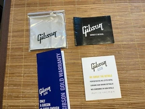Gibson Manual Cloth Warranty Checklist Case Candy Les Paul SG Explorer Flying V - Picture 1 of 6
