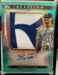 2024 Topps Inception Jumbo Patch Bobby Witt Jr. Royale  Patch Auto /50 #AJP-BW - Picture 1 of 24