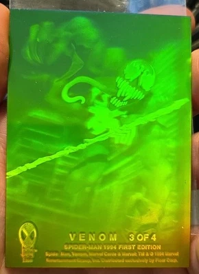 1994 Marvel Fleer Amazing Spider-Man 1st Edition Hologram #3 of 4 Venom NM - Image 1 of 4