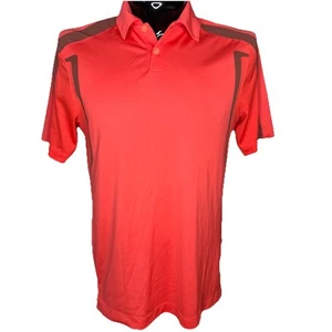 NIKE Golf Polo Shirt Mens Medium Salmon Dri-Fit Performance Wicking Casual S/S - Picture 1 of 9