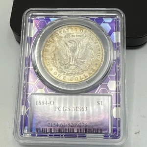 Dólar Morgan 1884-O - MS-63 PCGS. Tóner muy bonito. - Imagen 1 de 7