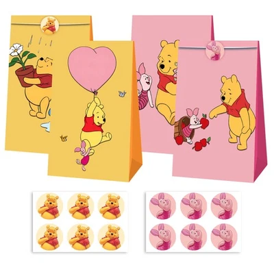 Winnie the Pooh Candy Bags 12PCS Party Favor Gift Bags Party Decorations - Image 1 of 4