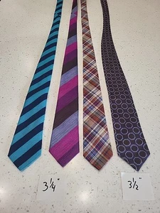 Silk Designer Neckties Seaward & Stearn London Lot Of 4! - Picture 1 of 8
