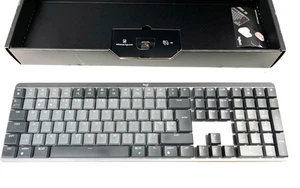 Logitech MX Mechanical Wireless Keyboard UK Grey Refurb /Boxed + Receiver - Zdjęcie 1 z 22