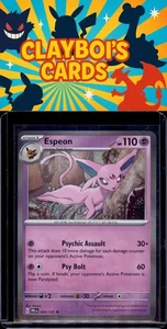 Espeon SV: Prismatic Evolutions Pokemon 033/131 Holo Rare NM+ - Picture 1 of 2