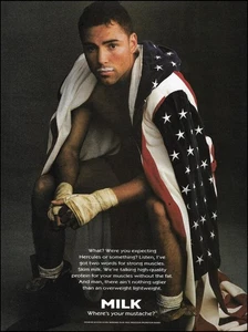 USA Boxer Oscar De La Hoya 1996 Got Milk ad 8 x 11 advertisement print - Picture 1 of 3