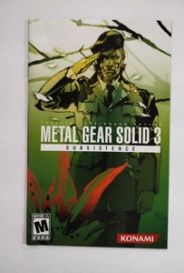 Metal Gear Solid 3 Subsistence PlayStation 2 Auténtico Manual Instrucciones PS2 - Imagen 1 de 3