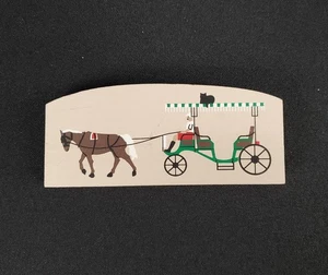 Vintage THE CAT'S MEOW Wood Bermuda Horse & Buggy Ride Shelf Sitter - Picture 1 of 2