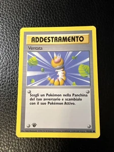 * Pokémon 1st Edition GUST OF WIND 93/102 Base Set Italian 1999 Vintage LP - Picture 1 of 3