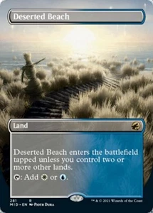 MTG English Deserted Beach (Borderless) NM Normal Innistrad: Midnight Hunt - Picture 1 of 1