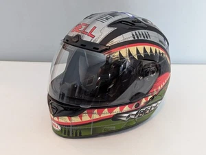 Bell Qualifier DLX Motorcycle Helmet "Devil May Care" w Storage Bag LIKE NEW - S - Picture 1 of 11