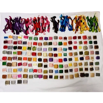 Lot of Embossing Floss Thread 200+ pieces colors Needlepoint Cross Stitch crafts - Image 1 of 4