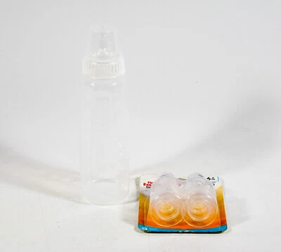 NUK First Essentials Baby 9 oz biberón transparente y paquete de 6 pezones 6 m + flujo rápido Foto 1 de 2