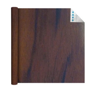 Boyle Self Adhesive 1.5mx45cm Roll Vinyl Film Art/Craft Cover Natural Wood Dark - Picture 1 of 3