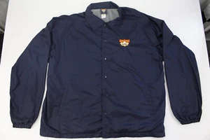 Chaqueta cortavientos Cooperstown Dreams Park para hombre talla XL azul marino con botones a presión - Imagen 1 de 7