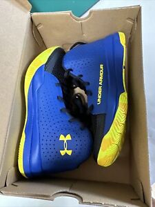 Under Armour GS UA Jet 2019 Blue Size 5Y Youth Basketball Shoes 3022122 404