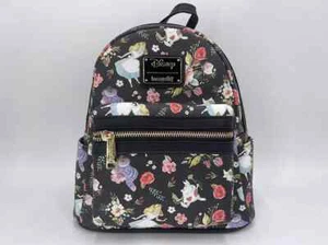 Loungefly Char Floral Disney Mini Rucksack AOP Alice im Wunderland Exclusive - Bild 1 von 6
