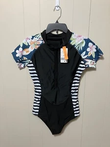 NWT! Women's "Aonihua" Swim Bodysuit Anti-Bacterial Moisture Wicking Size Medium - Picture 1 of 7