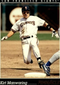 1993 Score Pinnacle Baseball Kirt Manwaring San Francisco Giants Card # 122 MINT - Picture 1 of 2