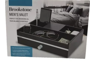 Brookstone Mens Valet Valuable Organizer, Keys, Watches, Glasses NEW - Picture 1 of 5
