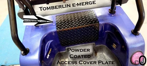 Tomberlin e-merge Golf Cart Powder Coated Alum Diamond Plate Access Panel Cover - Picture 1 of 5