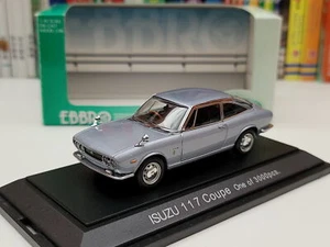 EBBRO 1:43 scale Isuzu 117 Coupe (1968) - Silve Blue Metallic (L.E 3000pcs) - Picture 1 of 6