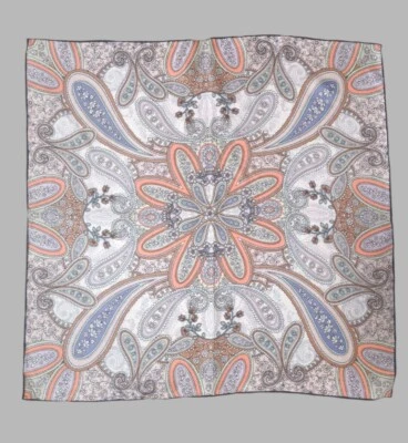 CODELLO Pañuelo Cuello Seda Pequeño Colores Pastel Paisley Estampado Floral 50 cm COMO NUEVO Foto 1 de 4