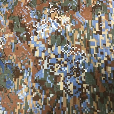 Circuito Digital Camuflaje Verde Tostado ALGODÓN Edredón Artesanal TELA Impresión Por Yarda  Foto 1 de 3