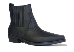 Botas de Vaquero Wrangler para Hombres Botas de Vaquero de Cuero Talla 7 8 9 10 11 12 NUEVAS - Imagen 1 de 1