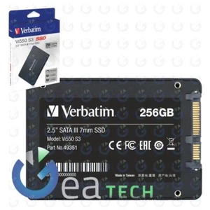 Verbatim SSD Internal 256GB Vi550 S3 2.5" Interface SATA III 49351 - Picture 1 of 3