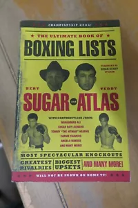 BOXING BOOK - THE ULITNATE BOOK OF BOXING LISTS by SUGAR & ATLAS - PAPERBACK - Picture 1 of 3