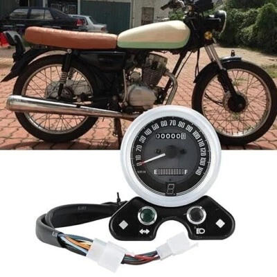 Motorcycle Odometer LCD Fuel Gauge For Honda CG125 For Suzuki GN125 Cafe Racer - Image 1 of 4