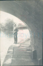 1950 RAF West Drayton E HJ Lawson under bridge GU canal orig Photo 4.5x3"