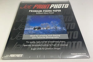 Brand New Jet Print Premium Photo Paper Gloss Finish 20 Sheets 8.5” x 11” - Picture 1 of 6