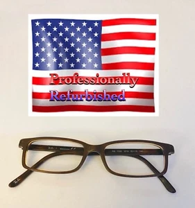 Ray Ban RB5095 Brown Fashion Rectangle Eyeglasses Frame Only No Lenses - Picture 1 of 10
