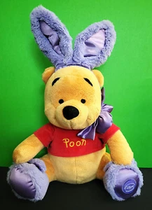 Winnie Puuh Ostern Plüsch Disney Store exklusive lila Hasenohren Hausschuhe - Bild 1 von 4