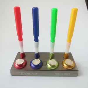 G31226A Chrome Plated Metal Stand with 4 Watch Dip Oilers Pith Cleaning Stations - Picture 1 of 4