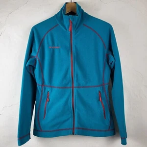 Mammut Women's Medium Full Zip Tecnopile Fleece Jacket Blue Outdoors Hiking - Picture 1 of 13