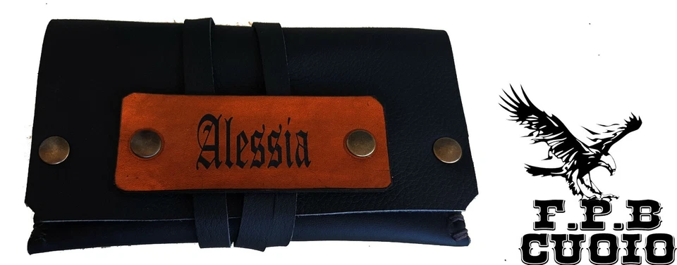 PORTATABACCO TABACCO IN CUOIO VERA PELLE PERSONALIZZATO  - Immagine 1 di 1