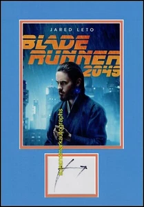 Autógrafo firmado Jared Leto Bladerunner 2049 Niander Wallace UACC RD 96 - Imagen 1 de 1