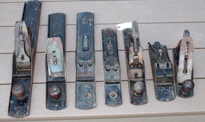 Vintage Lot of 7 Stanley BAILEY Planes, 4,4 1/2,5,5,6,6,7 ( missing parts) - Picture 1 of 15