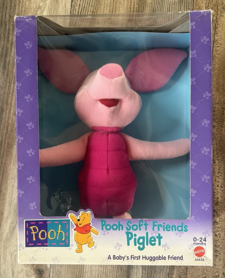 ¡¡VINTAGE!! Mattel Winnie The Pooh 2000 "Piglet" Baby's First Dolls 🌟 ¡Sellado!! Foto 1 de 4